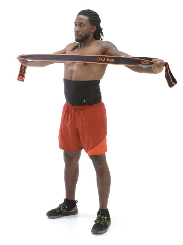 Ceinture De Sudation Longue 130cm Pour Sport - Effet Sauna, Brûle-graisse, Réglable, Avec Poche Téléphone - 6
