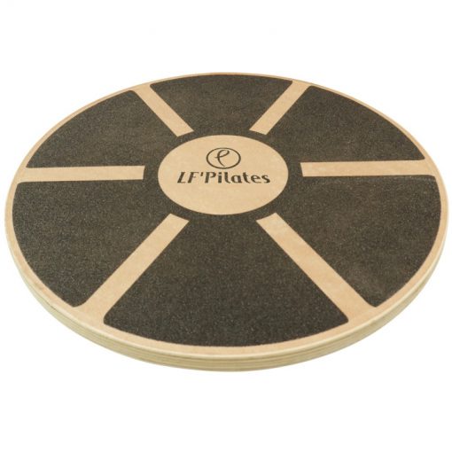 plateau equilibre blance board rond poignees bois dessus