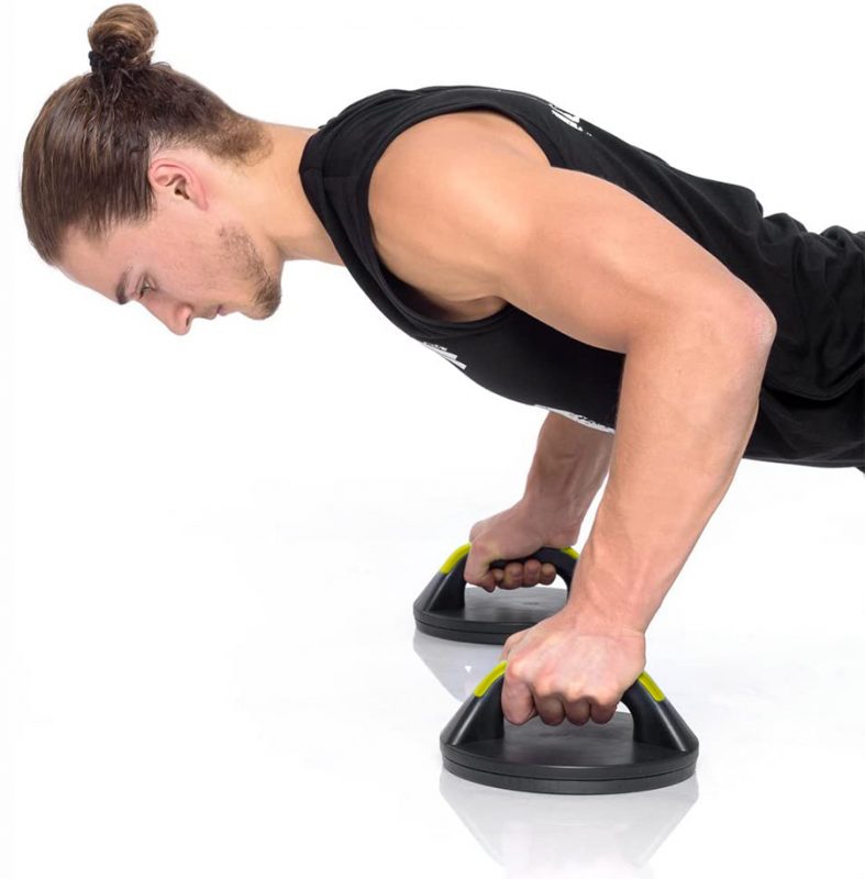 Perfect Pushup Original Par Bodyrev - Paire De Poignées Rotatives Noires - Occasion