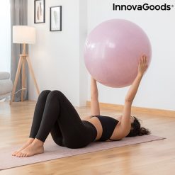 Exercices bras avec swiss ball stable et elastiques fitness