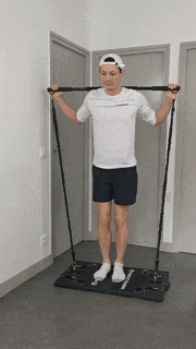 programme musculation elastiques exercice fentes