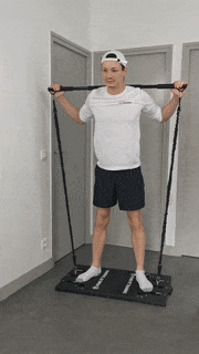 programme musculation elastiques exercice squats