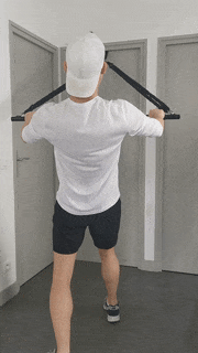 programme musculation elastiques exercice tirage horizontal