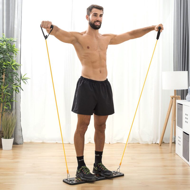 Planche De Pompes Pliable 24-en-1 Avec Poignées - Équipement Fitness Complet Pour Poitrine, Abdos, Bras Et Dos