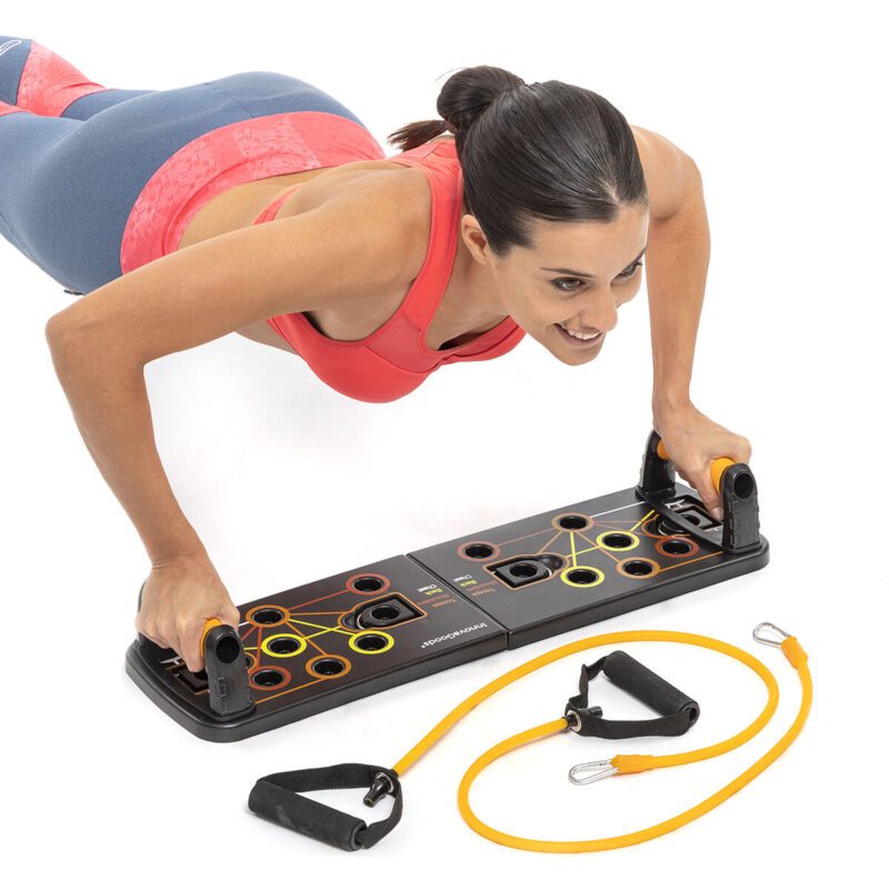 Planche De Pompes Pliable Berleng 56 En 1 - ABS, Guide D'Exercices, Poignées Anti-dérapantes