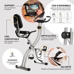 Vélo d'appartement pliable avec dossier SportPlus SP-HT-1003