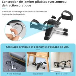 Mini Vélo d'appartement Pliable Portable pour La Maison himaly