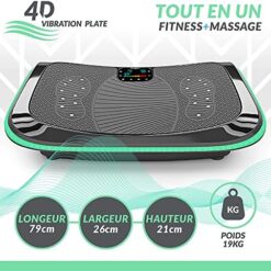 Plateforme Vibrante et Oscillante 4D Triples Moteurs Silencieux Bluefin Fitness