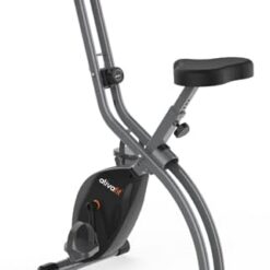 Vélo d'exercice pliable 8 niveaux de résistance avec capteur de fréquence cardiaque ATIVAFIT