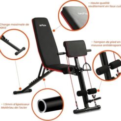 Banc de musculation pliable multifonction DH FitLife