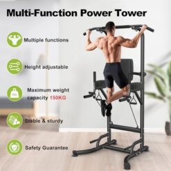 Power Tower Dip Station avec barre de tractions Dskeuzeew