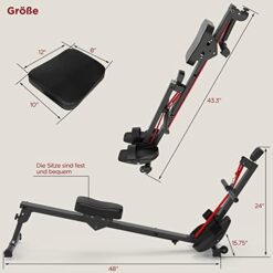 Rameur Pliable pour la Maison Capacité de Charge 120 kg