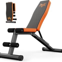 Banc de musculation pliable et ajustable pour la maison Dskeuzeew