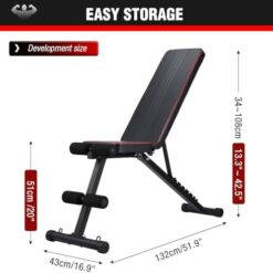 Banc de musculation 7 inclinaisons réglables MOCOERL