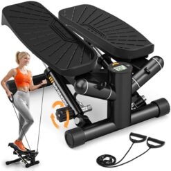 Stepper Fitness Appartement 2 en 1 avec Cordes Elastiques VANNECT