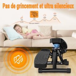 Stepper Fitness Appartement 2 en 1 avec Cordes Elastiques VANNECT