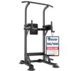 DH FitLife Power Tower Dip Station Équipements de sport avec barre de traction, barres de dip et dos, Station de musculation, Station de fitness, Chaise romaine musculation, Power Rack pour la maison