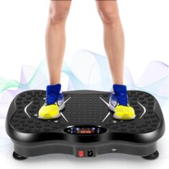 EVOLAND Plaques de Vibration, Machine d'exercice de Fitness pour Usage Domestique, avec Haut-Parleur Bluetooth, entraînement de Fitness à Vibrations-Prise Standard Britannique