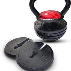 Équipement de Musculation RPM Power - idéal pour Les séances d'entraînement à Domicile, la Musculation et Le développement Musculaire pour Les Hommes et Les Femmes. (Kettlebell Ajustable 18KG)