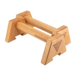 GORNATION Parallettes en Bois, Barres Parallèles por Musculation, Calisthenics, Street Workout & Fitness Training, Push Up Bars, Poignées de Pompe, Antidérapantes, incl. Grip Tape 2.0 10m