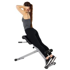 Sunny Health & Fitness Chaise romaine d'hyperextension, banc de gymnastique pour abdominaux, pour la maison - SF-BH6629