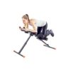 TechFit Abdos Musculation Bench - Banc Abdominaux de Gym Pliant Équipement de Fitness Vertical, Soutien Abdomen Ferme, Dispositif de Taille, Plateforme de Résistance, Noir