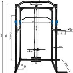 Cage/Station de Musculation Double Barre de Traction Barres à dips TecTake