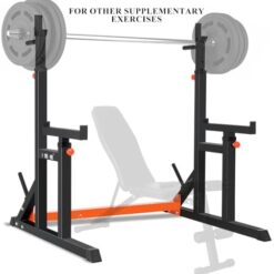 Rack pour Barre de Musculation (Repose Barre) Hauteur&Largeur Réglable ISE