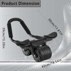Roue abdominale à rebond automatique et soutien des coudes buvyuotu