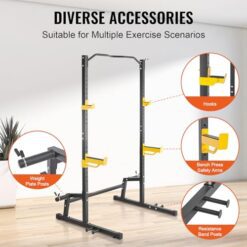 Rack de Squat avec barre de traction VEVOR