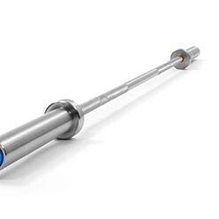 CAPITAL SPORTS Hybrid Women : Barre Olympique de Musculation Professionnelle, Longueur: 201 cm, Poids: 15 kg, Monture: 50 mm Ø, poignée: 25 mm Ø, Charge Max: 650 kg, Acier, marquage poignée, Argent