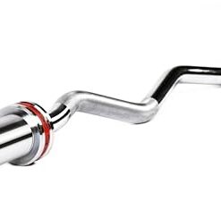 Diamond Barre olympique EZ Curl 【Ø50 mm pour disques olympiques】 Longueur 120 cm | Poids 9 kg | Poignée moletée Ø28 mm | Manchons chargables 18 cm | Charge maximale 150 kg | Curl et Triceps