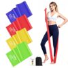 Fokky Elastique Musculation, [Lot de 4] Élastique Musculation 4 Niveaux, 2M Bande Elastique Musculation pour Sport, Pilates, Yoga, Musculation, Elastique Musculation Traction Homme & Femm