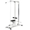 GORILLA SPORTS® Station Tirage Musculation - Ajustable, 2 Poignées, Poulie Haute et Basse, Charge Max 280 kg, Banc - LAT Pulldown Machine, Musculation Dos, Fitness Materiel, Sport Maison