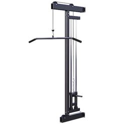 GORILLA SPORTS® Station de Traction - pour Montage Mural, avec Câble, Barre de Triceps, Réglable, Max 300kg - Station à Poulie, Musculation, Haut du Corps, Entraînement, Domicile, Fitness, Gym, Maison