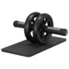 H&S Roue Abdominale Musculation Homme Femme - Kit Appareil Abdos avec Tapis Épais - Accessoires pour Fitness Materiel Sport et Maison - Roulette Abdominaux à Double Glissement
