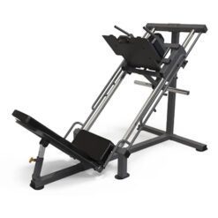 ION Fitness -Appareil Musculation Jambes et Cuisses Compatible avec Disques Olympiques - Supporte Jusqu'à 200 Kg - Presse à Jambes avec Angle Ajustable - Structure en Acier Inoxydable