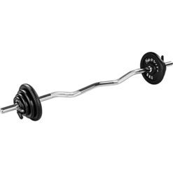 MOVIT SZ Curlset PRO - 26kg, Disques Poids en Fonte, Fermeture à Ressort - Set Musculation, Fitness, Gym
