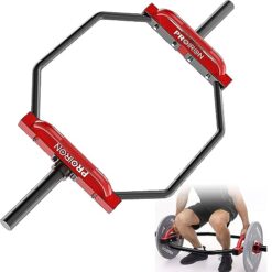 PROIRON Barres d'haltères Ø50mm Barre de Musculation Hex Bar Olympique, Trap Bar, Barre de soulevé de terre, Squats, Haltérophilie Équipement de Gym à Domicile