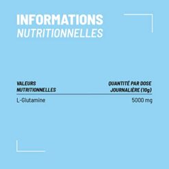 Nutripure L Glutamine Kyowa® Végétale 100% Pure Sachet 150 g