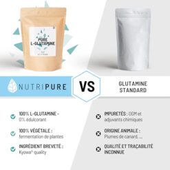 Nutripure L Glutamine Kyowa® Végétale 100% Pure Sachet 150 g