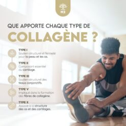 Multi Collagène Marin et Bovin 1650mg. 180 Gélules. Peptide de Collagene Hydrolysé Type 1, 2, 3, 5, 10. Complexe Collagene pour la Peau, Articulations et Cheveux + Vitamine C. N2 Natural Nutrition