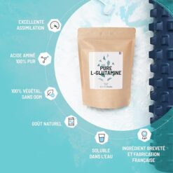 Nutripure L Glutamine Kyowa® Végétale 100% Pure Sachet 150 g