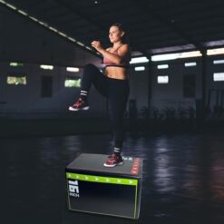Step Box Training 3 En 1 Soft Jump Box Fitness Plyo Spring Board Entraînement À Domicile | Banc De Saut En Mousse Pour Adultes Et, Éponge EPE, Exercice Sportif, 40x30x35cm