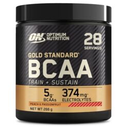 Optimum Nutrition Gold Standard BCAA en Poudre, Goût Pêche et Fruit de la Passion, 266g, 28 Doses