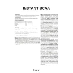 Bulk BCAA Instantanés En Poudre, Fruits Rouge, 500 g