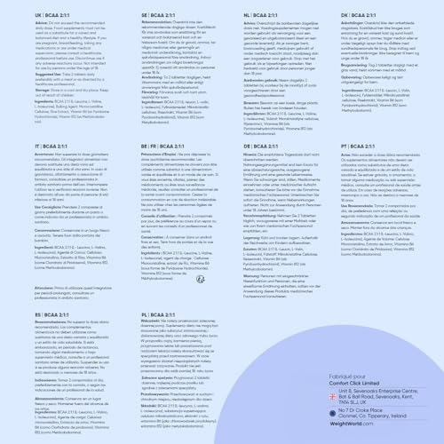 BCAA Comprimés 2:1:1 Vegan 2000mg, avec Vitamine B6 et B12 – 3 Mois de Stock – Seulement 2 Comprimés Sécables par Jour, Acides Aminés 180 Tablets – sans Arôme, sans Aspartame ni Sucre, sans OGM