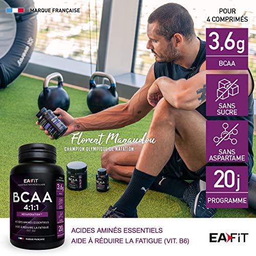 BCAA 4:1:1 Eafit Pre Workout Musculation 80 Comprimés