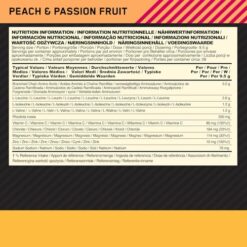 Optimum Nutrition Gold Standard BCAA en Poudre, Goût Pêche et Fruit de la Passion, 266g, 28 Doses