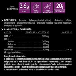 BCAA 4:1:1 Eafit Pre Workout Musculation 80 Comprimés